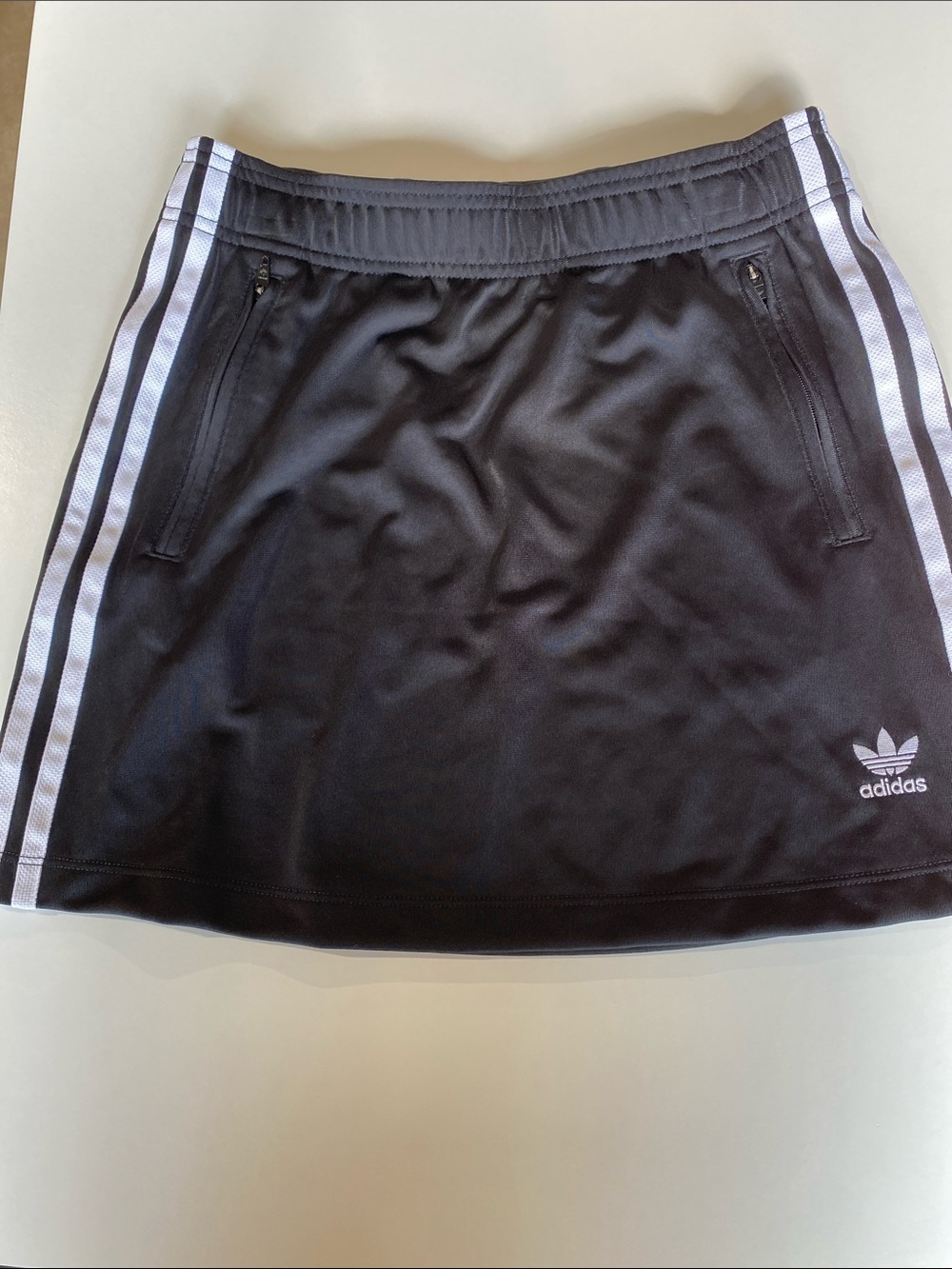 adidas Black Skirt with White Triple Stripes. NWT Size S